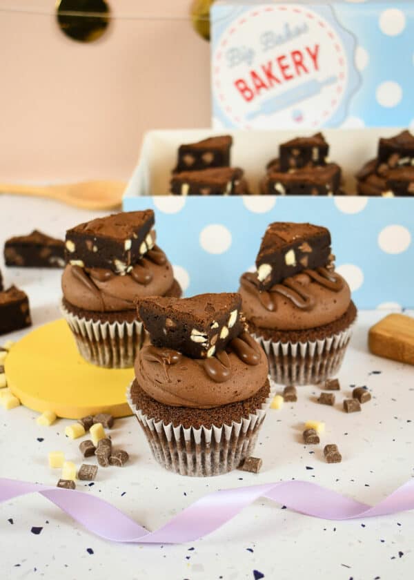 Triple Chocolate Brownie Cupcake